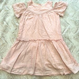 Gap Kids Toddler Girls Cold Shoulder Pink Dress Size 5 Years